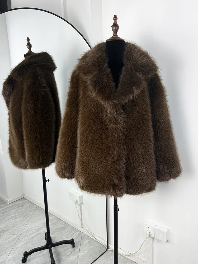 Lena Oversized Faux Fur Coat
