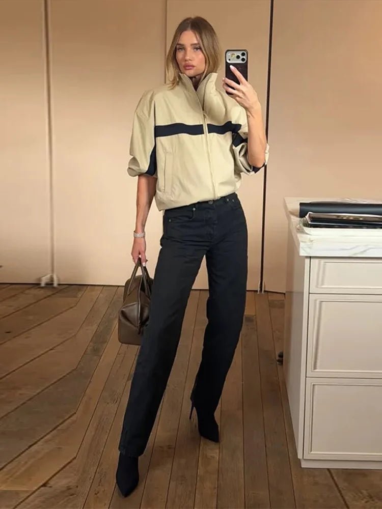 Audrey Oversized Bomber Jacket