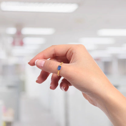 Sapphire Cut Ring