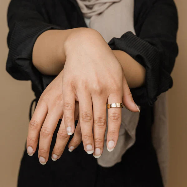 ALLAH does not Burden" Ring detail view