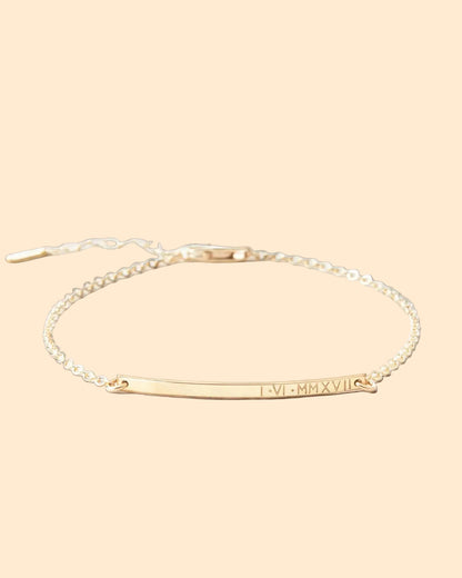 Tiny Bar Personalized Bracelet