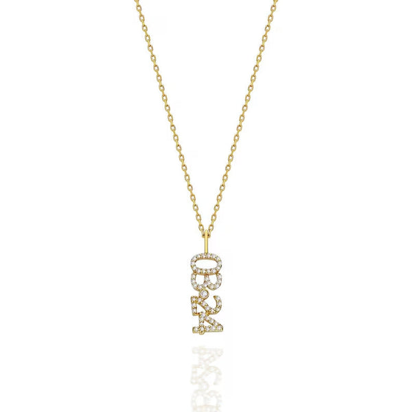 Diamond Date-Number/Name Necklace