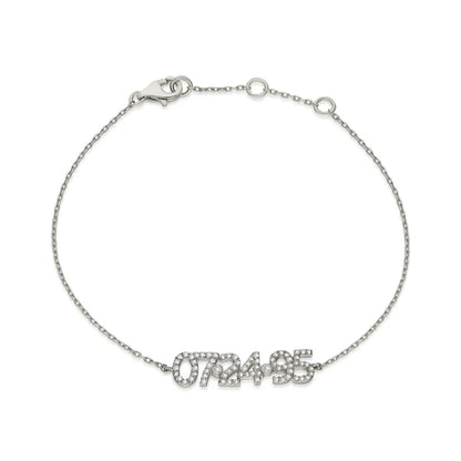 Diamond Date-Number/Name Bracelet