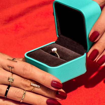 Oval Opal Solitaire Ring | 925 SILVER