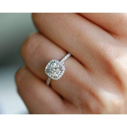 Halo Cut Zircon Ring