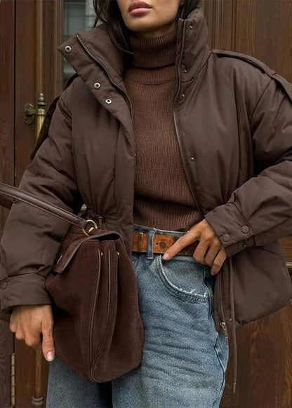 Mary Oversized Drawstring Waist Puffer Jacket