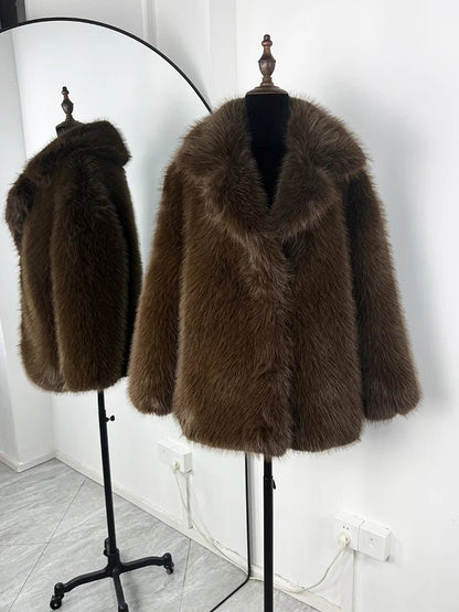 Lena Oversized Faux Fur Coat