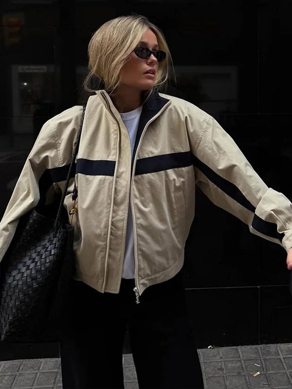 Audrey Oversized Bomber Jacket