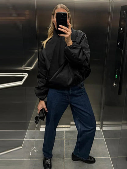 Carmen Oversized Bomber Jacket