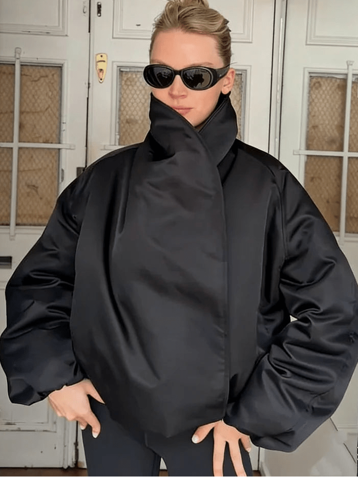 Carmen Oversized Bomber Jacket detail view